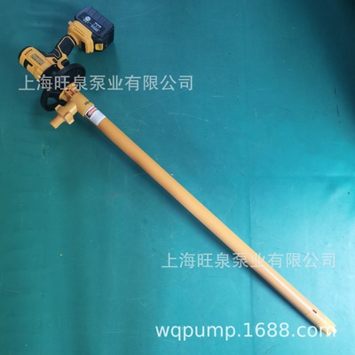 旺泉HD-E-RCHG+PVDF-1000野外化工抽桶泵、户外油桶泵、锂电桶泵