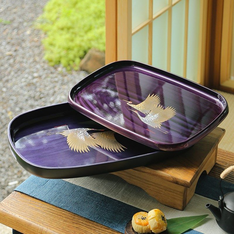 纪州漆器高端托盘新款家用轻奢现长方形茶盘,餐饮具,餐用托盘,淘宝优惠券,粉丝福利购,淘宝优惠卷
