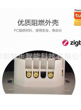 ZigBee智能二位零火版触摸面板墙壁开关Alexa SmartThings直连APP