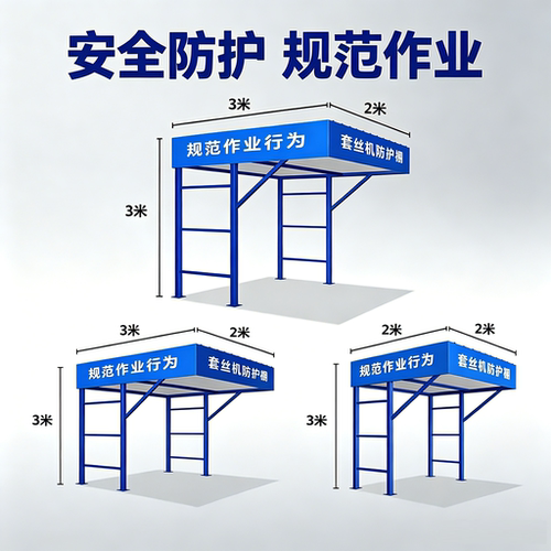 套丝机防护棚工地小型机械加工防护棚钢筋加工棚安全通道木工棚