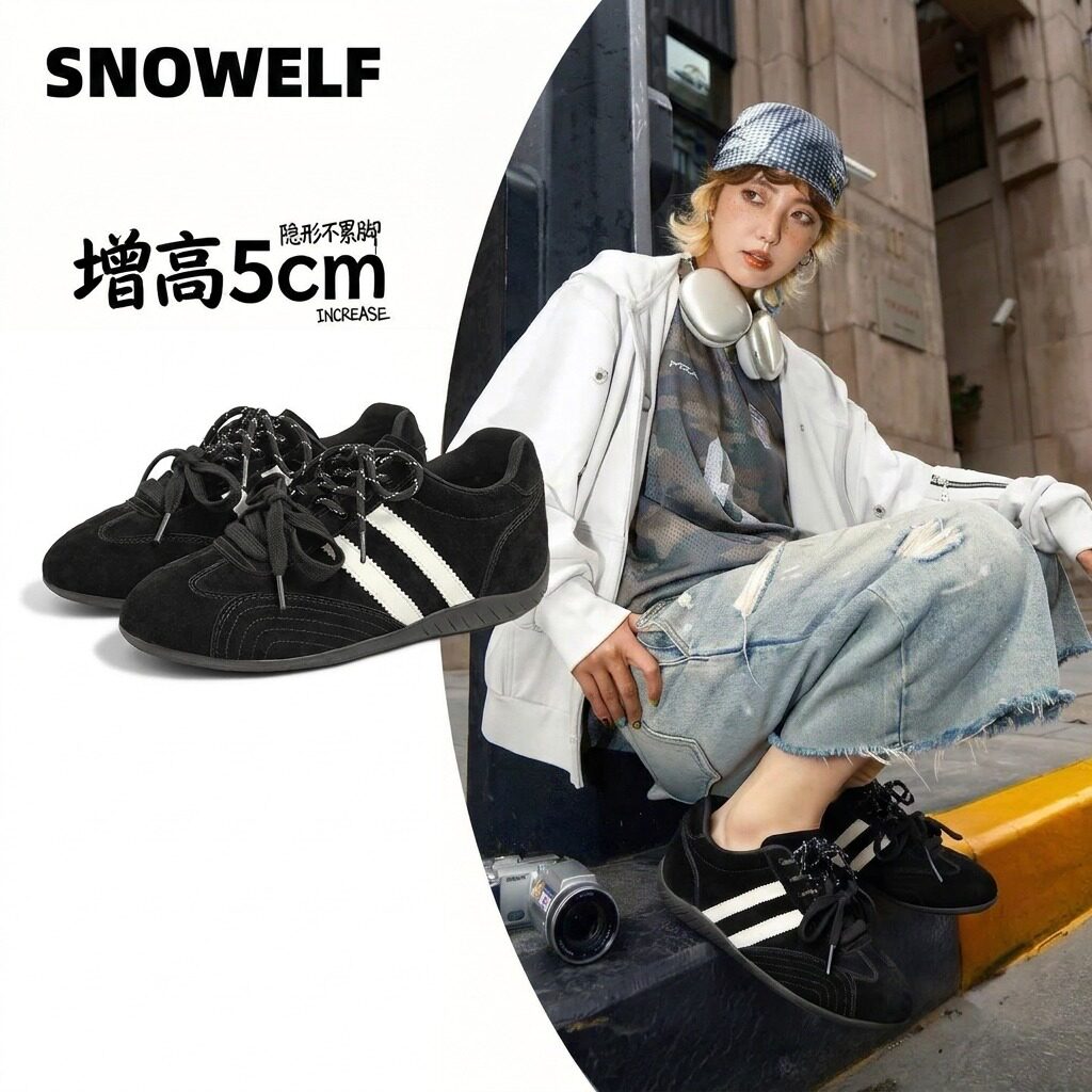 孙千同款德训鞋女超好看秋冬穿搭