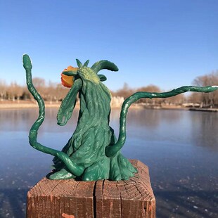 碧奥兰蒂花兽形态软胶怪兽 哥斯拉系列怪兽软胶 男孩关节可动手办