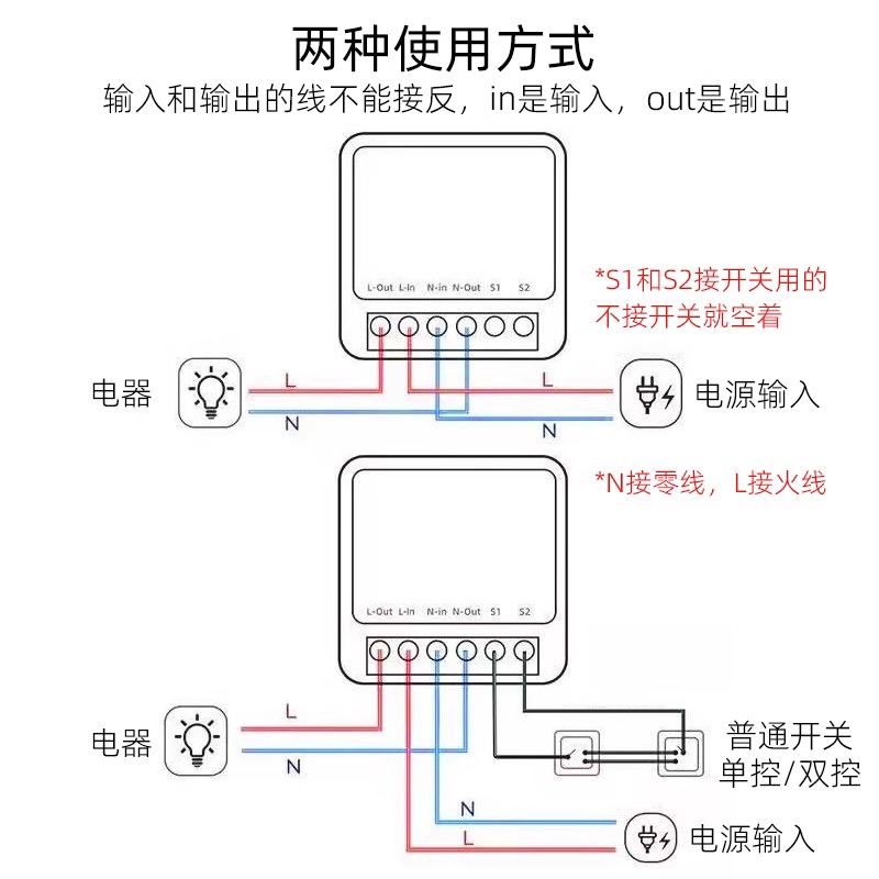 智能通断器涂鸦ZigBEE断路器电量统计灯光改造器智能音箱语音控制