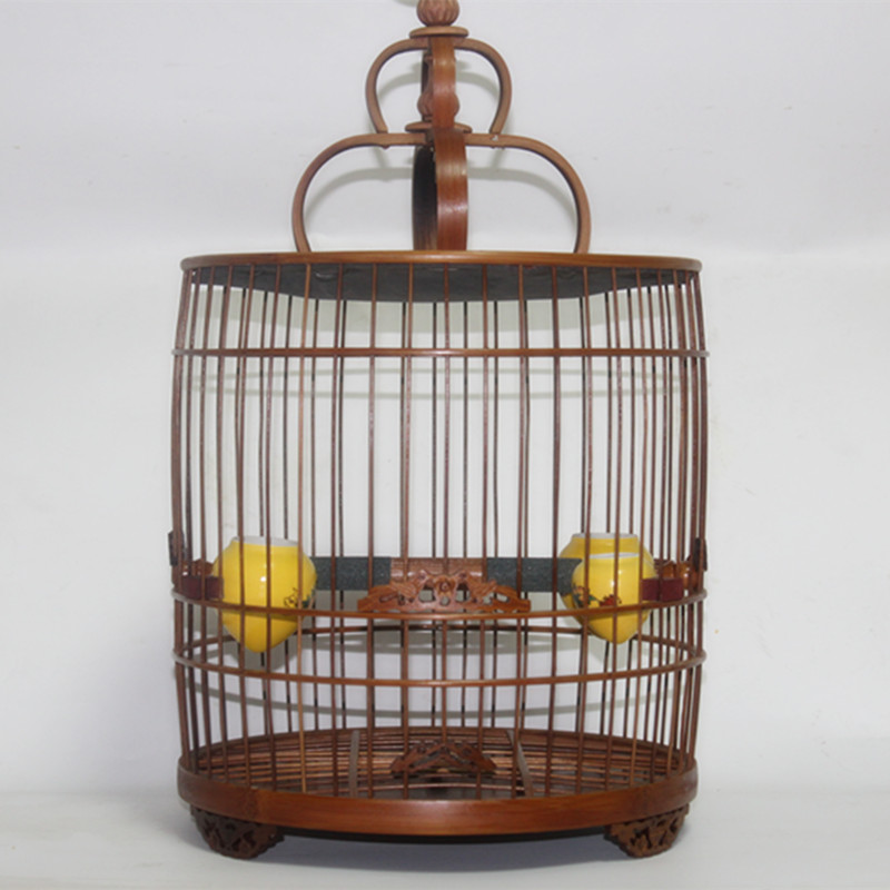 紫色鸟笼 瓜型鸟笼 腰鼓鸟笼 小谷底 全套配齐鸟笼 老竹 老料笼子