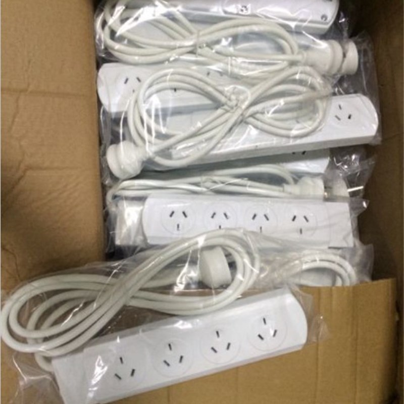 SAA认证澳规4位6位拖线板 家用澳大利亚带过载保护功能排插接线板