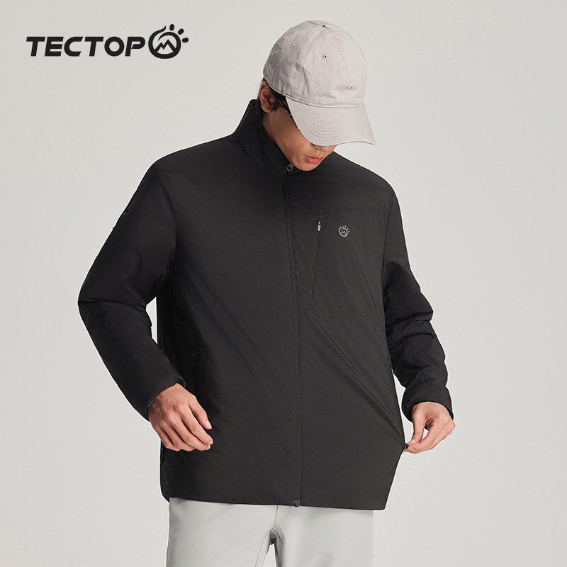 TECTOP探拓户外秋冬季轻量轻薄棉服男士登山徒步保暖休闲立领夹克