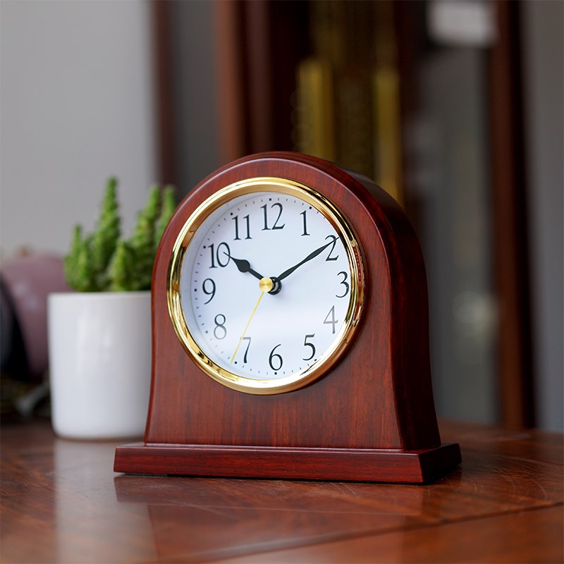 汉时中式红木台钟客厅柜台桌面装饰摆件博古架时钟办公室台钟HD18