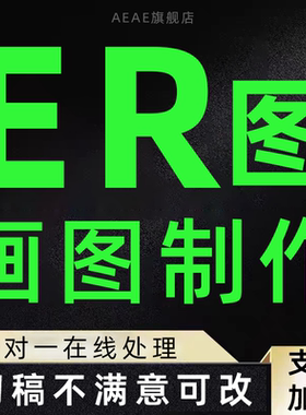 ER图制作代画生成设计数据库系统UML建模流程图用例图活动图mysql