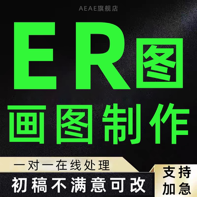 ER图制作代画生成设计数据库系统UML建模流程图用例图活动图mysql