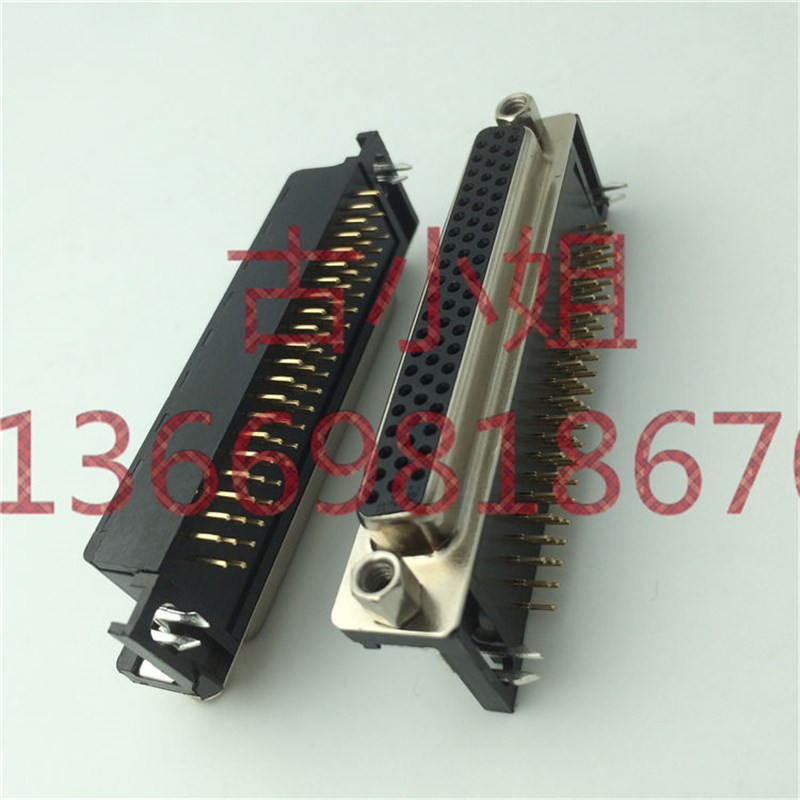 HDR62公头母头DR62针孔镀金HDB62P DB62芯 90度弯脚插板式 焊板式
