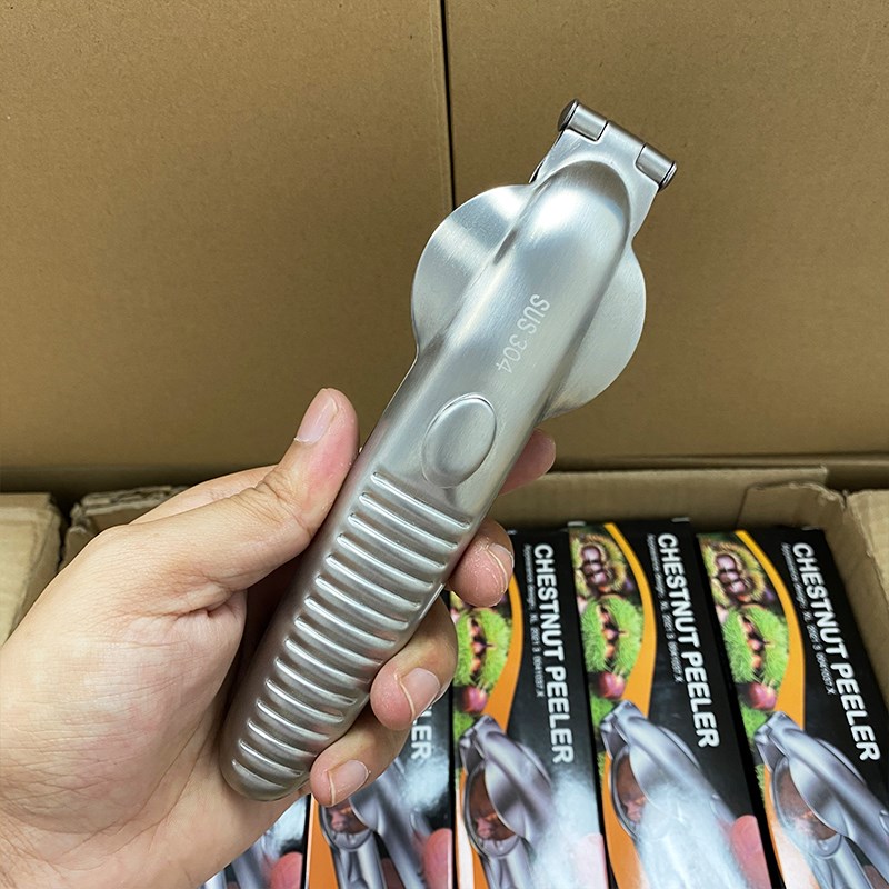 304不锈钢板栗开口器剥栗子神器家用开十字口榛子开壳器核桃夹