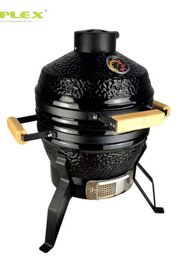 日式陶瓷烧烤炉圆形木炭家用烤肉炉小型商用户外野营Kamado bbq
