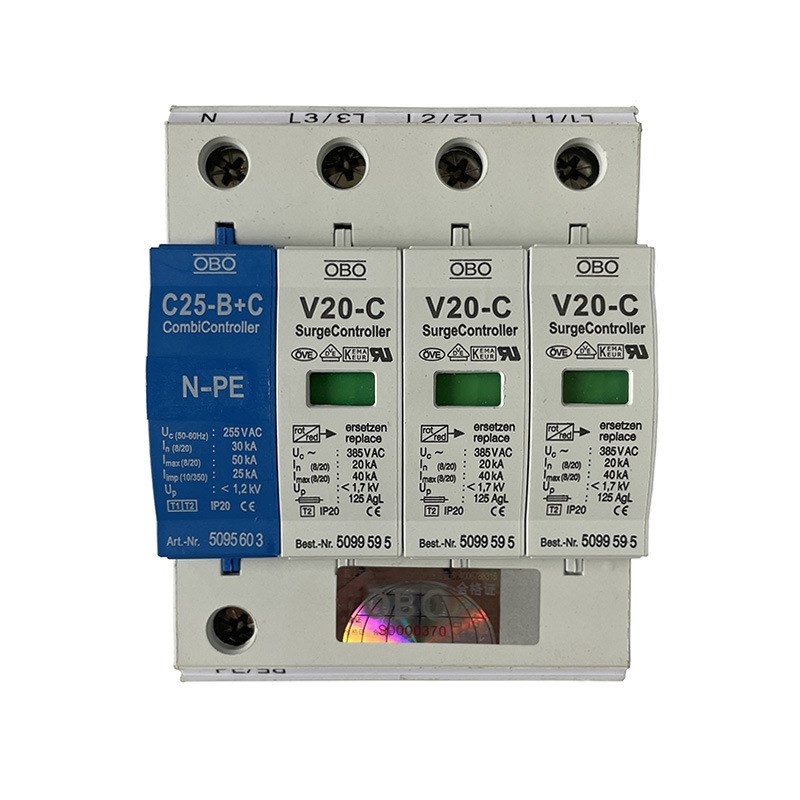 德国OBO浪涌保护器V20-C/3+NPE二级家用电源避雷器 C级电涌垒德株