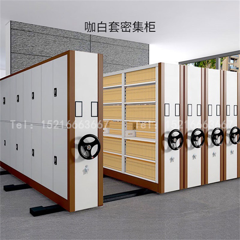 密集架档案室密集柜移动手摇式智能电动档案架凭证架书架文件柜