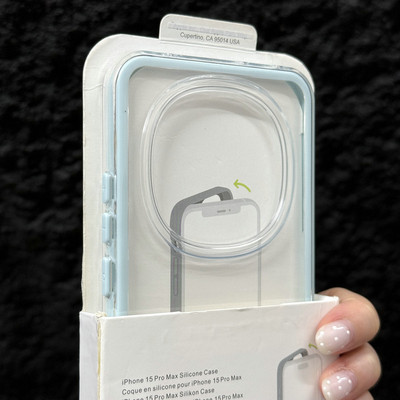 密素适用OPPOA1PRO手机壳浅蓝透明巨好看OPPOA3PRO高级感小众OPPOA55二合一双层防撞条边框全包保护A96男女