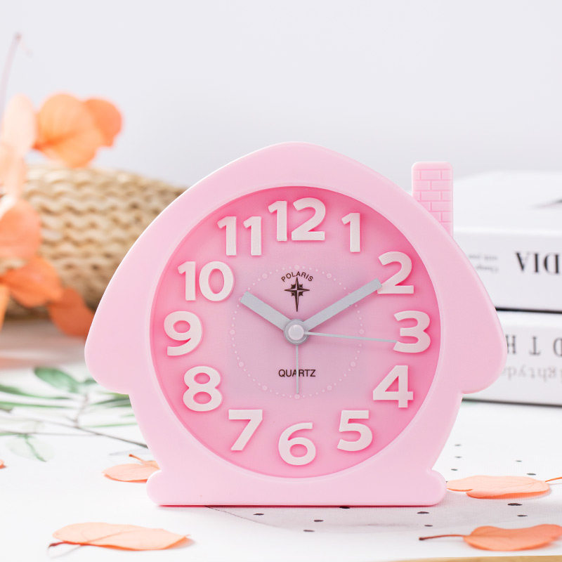 北极星闹钟时钟台钟方形时尚简约钟表大字体卧室静音清晰简约