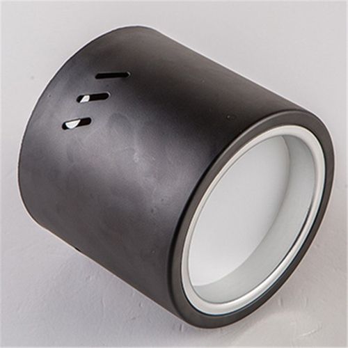 led明装筒灯过道灯黑色圆形桶灯7W12W瓦吊吸顶式免开孔玄关射灯