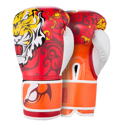 五龙拳击手套国潮新品散打拳套男女训练沙袋泰拳格斗搏击成人拳套