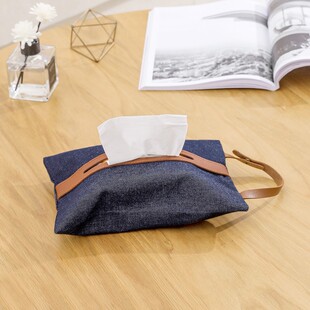 纸巾盒车载可挂式汽车抽纸盒客厅家用轻奢设计感壁挂式纸巾袋