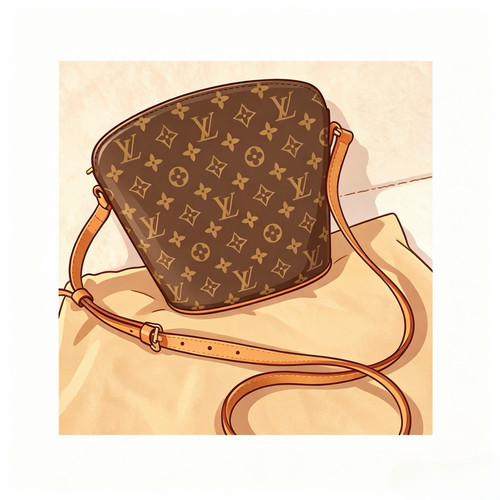 【98新】Louis Vuitton/【酒壶包】/植鞣革修复