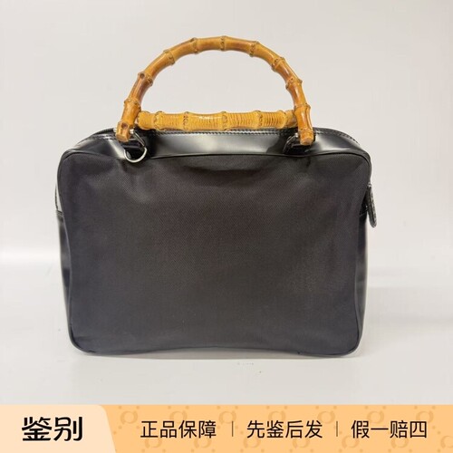 90新/ gucci/古驰/竹节手提包