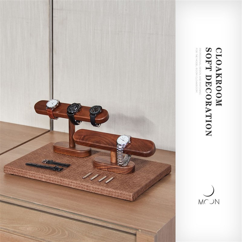 OON慕空间样板房衣帽间男士梳妆台摆件托盘软装饰品摆设道具