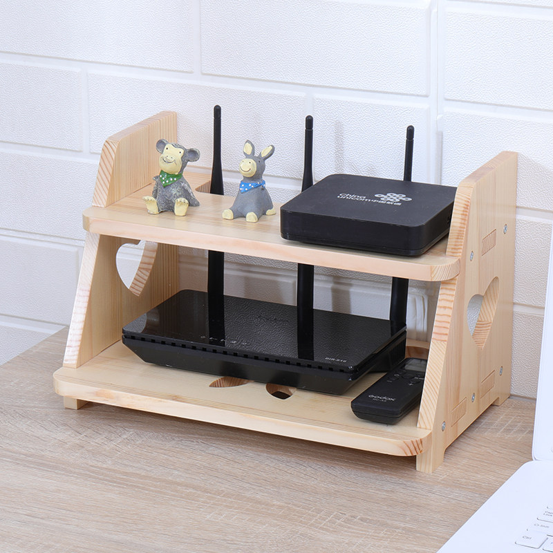 客厅顶盒无线路由器收纳盒实木壁挂wf收纳架,收纳整理,路由器收纳盒/架,淘宝优惠券,粉丝福利购,淘宝优惠卷