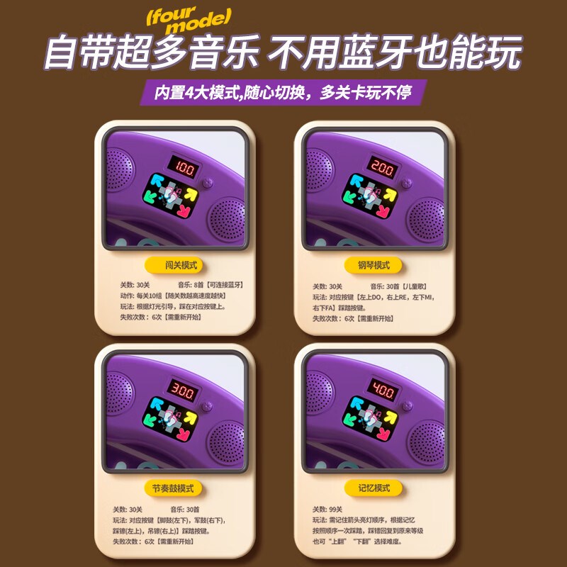 音乐跳舞毯儿童毯家用无线跳舞机6男女孩7岁礼物