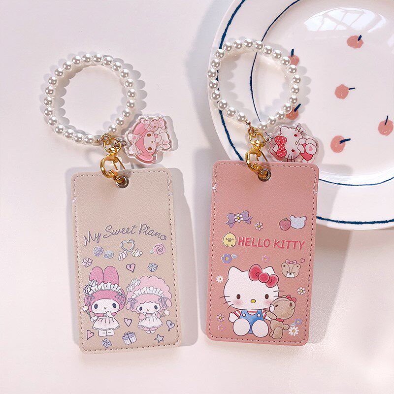 y猫分隔式卡套可爱女挂脖绳工作胸牌学生饭卡校园