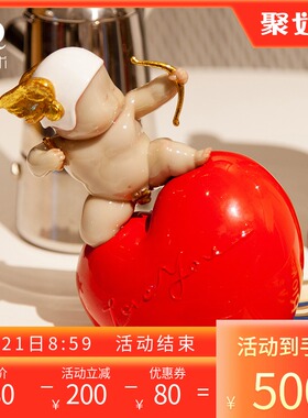 瞿广慈雕塑《爱神o》客厅装饰创意摆件礼物送女友