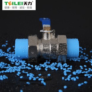 天力PPR球阀分 水管热熔双承活接球阀n 5