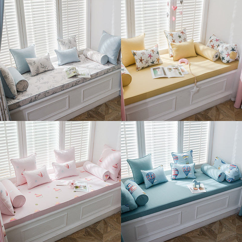 ns田园飘窗垫 窗台垫 卧室阳台垫子定做榻榻米海绵坐垫可拆洗,居家布艺,飘窗垫,淘宝优惠券,粉丝福利购,淘宝优惠卷