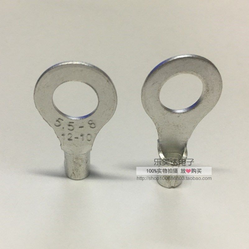 RNB圆形裸端子 接线端子 O型接线头 铜线耳  国标紫铜