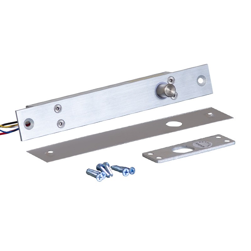 5线反馈门禁电插锁直板锁常闭断电锁V门磁信号无人柜和超市配套