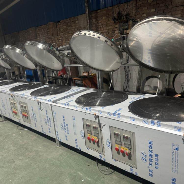 推拉式豆皮豆丝机杂粮煎饼机上下加热贵州绿豆粉机器智能控温