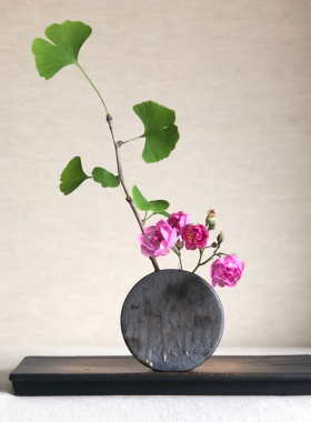 粗陶摆件干花花器摆件水培小花插陶瓷小花瓶茶席中式器皿