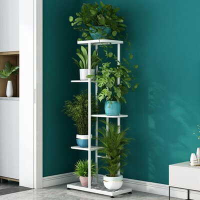 Plant Stand Balcony Flower Pot Ladder Shelf Outdoor Garden