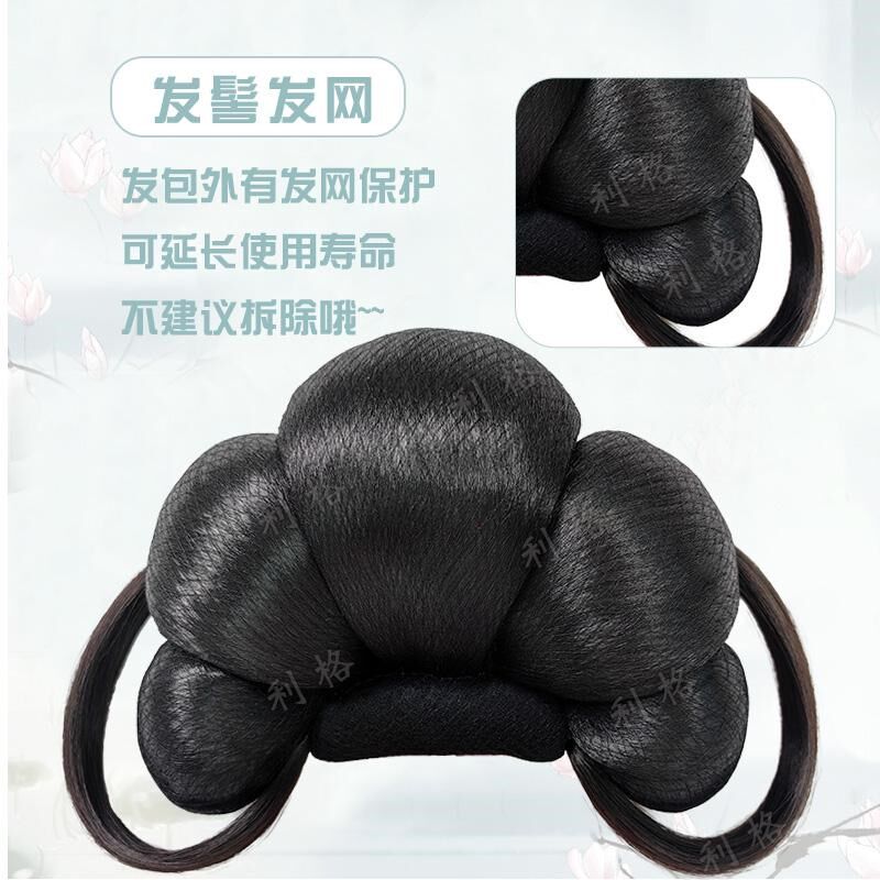 汉服假发包轻复原款唐风造型古风发包/丸子