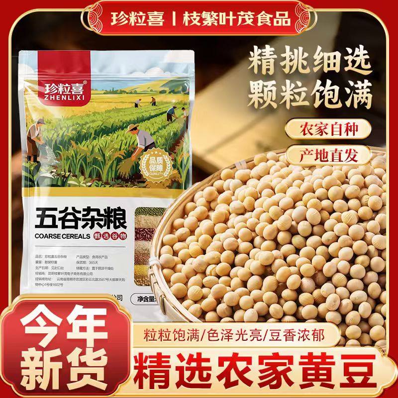 2025年黄豆新货500g袋装杂粮正宗农家老品种生豆芽打豆浆豆子杂粮