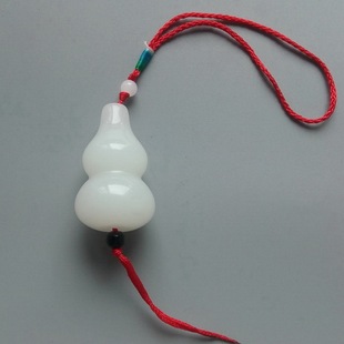 葫芦旺宅招财携带保平安白玉葫芦挂件手把件家居饰品摆件