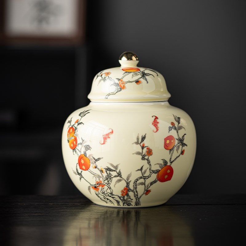 茶叶罐陶瓷密封储茶家用大号存茶醒茶普洱红茶绿茶防潮储物罐