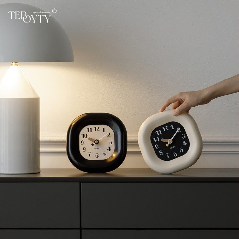 EBO客厅创意台式时钟表装饰品入户玄关电视柜时钟桌面摆件,家居饰品,装饰摆件,淘宝优惠券,粉丝福利购,淘宝优惠卷