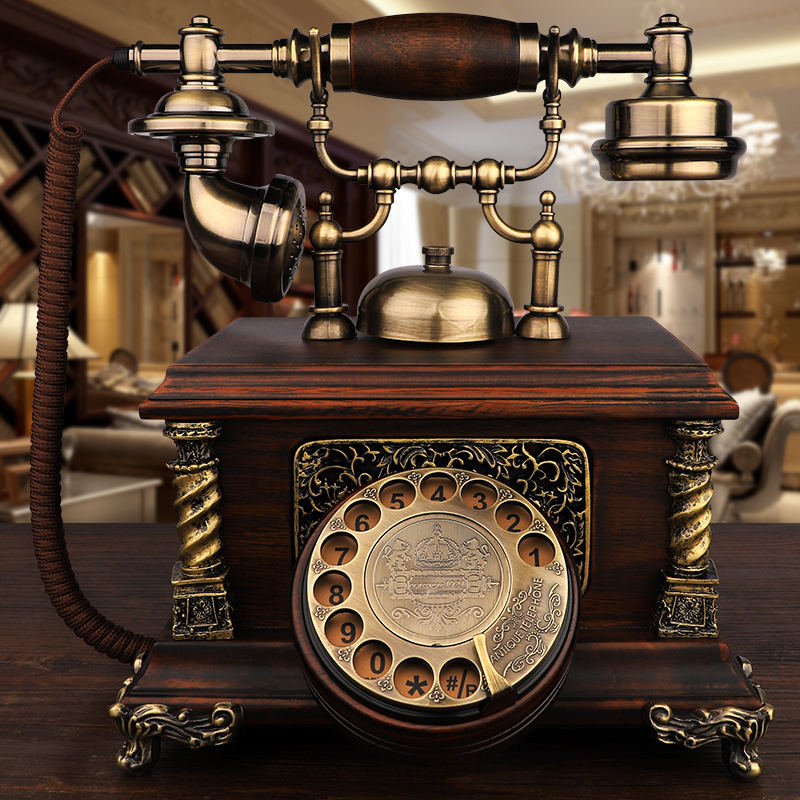 欧式仿古电话机美式家用4G通无线插卡座机固定办公复古电话机