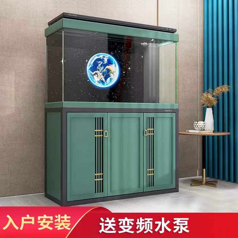 森森鱼缸大型生态超白玻璃金鱼缸客厅落地水族箱免换水底滤鱼缸