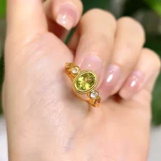 黄金饰品 18K金饰品 经典绿黄宫雀黄金戒指 经典百搭,珠宝/钻石/翡翠,手饰,淘宝优惠券,粉丝福利购,淘宝优惠卷