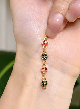 18K金延长链 平安喜乐延长链 80009