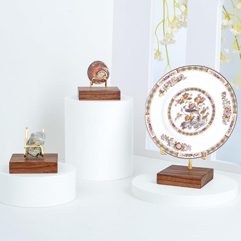 瓷器展示架盘子托陶底座工艺术品摆件碗杯盏碟子餐具陈列茶饼支架