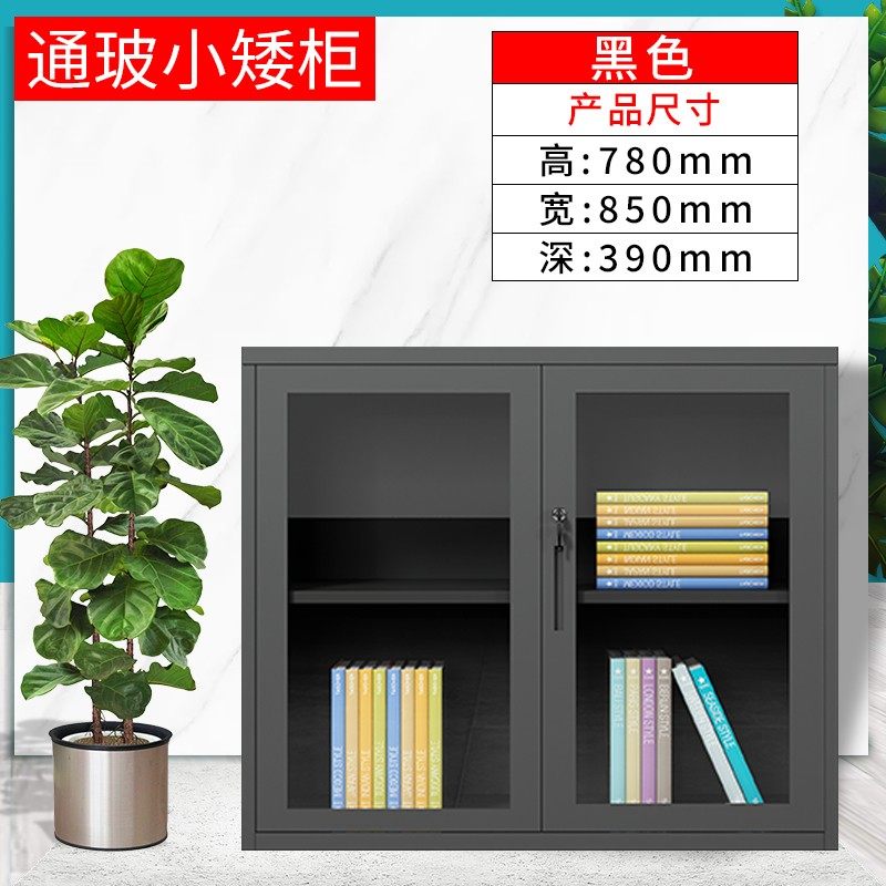 厂家直销办公文件柜矮柜带锁阳台柜铁皮工具柜抽屉收纳小柜资料柜