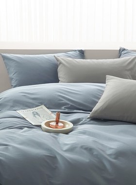 全棉咖啡白色黄色蓝色灰色1米8床上2米床笠款2米x2米2大床四件套