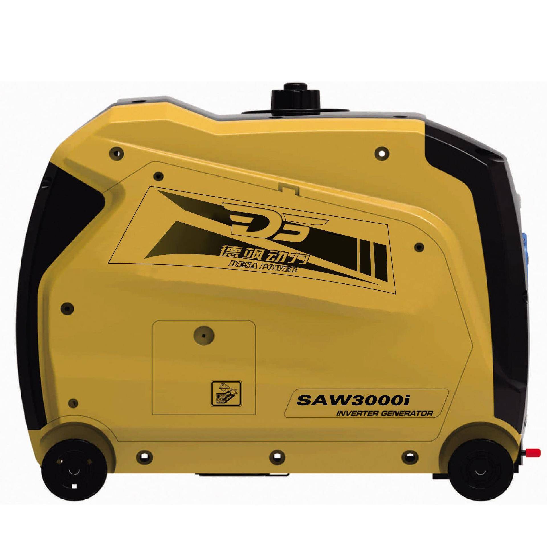 3KW便携式汽油发电机3千瓦变频发电机小型静音房车家用发电机220V